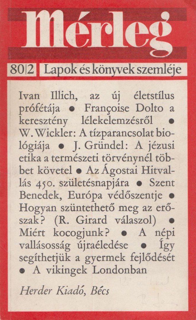 Mérleg 1980/2 [antikvár]
