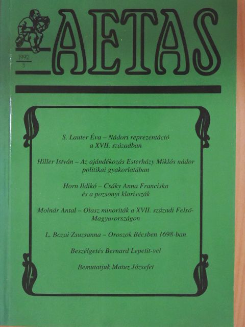 Bernard Lepetit - Aetas 1992/3. [antikvár]