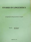 Korponay Béla - Studies in linguistics [antikvár]