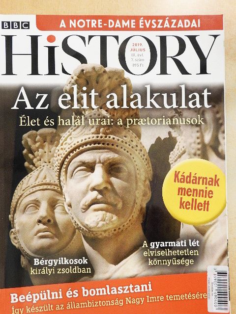 Guy de la Bédoyére - BBC History 2019. július [antikvár]