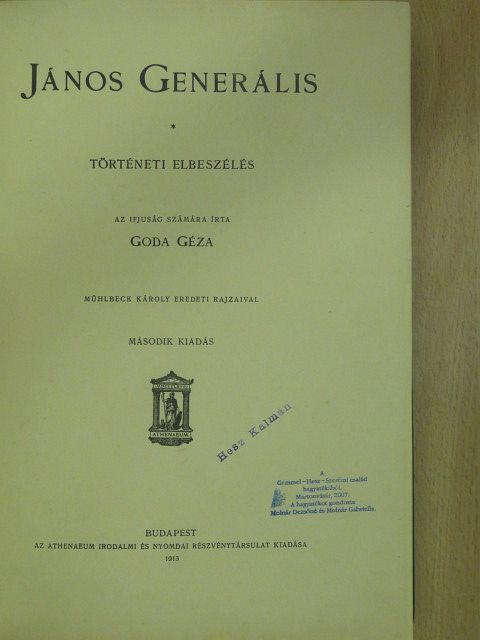 Goda Géza - János generális [antikvár]
