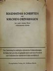 Wilhelm Niesel - Bekenntnisschriften und Kirchenordnungen [antikvár]