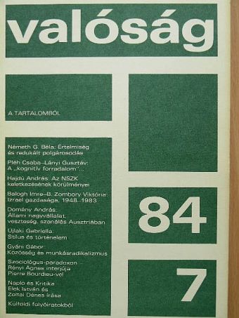 B. Zombory Viktória - Valóság 1984. július [antikvár]