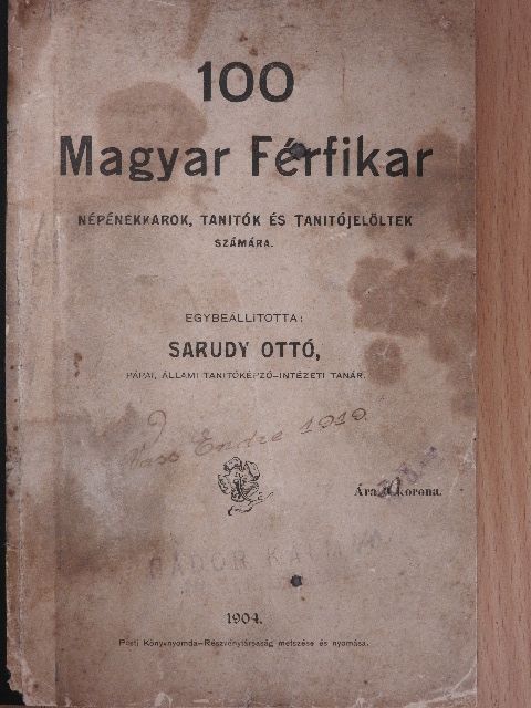 100 Magyar Férfikar [antikvár]