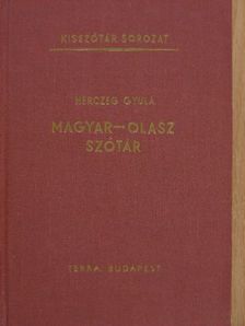 Herczeg Gyula - Magyar-olasz szótár [antikvár]