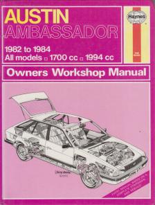 Peter G. Strasman - Austin Ambassador 1982-84 owners workshop manual [antikvár]