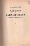 Schopenhauer - Parerga és Paralipomena I. [antikvár]