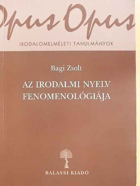 Bagi Zsolt - Az irodalmi nyelv fenomenológiája [antikvár]