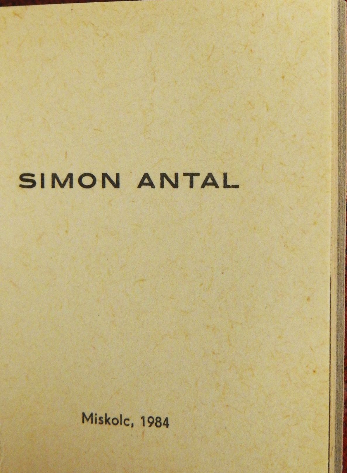 Tóth Pál - Simon Antal (minikönyv) (számozott) - Plakettel [antikvár]