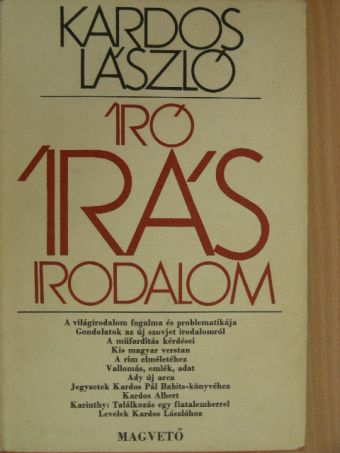 Kardos László - Író, írás, irodalom [antikvár]