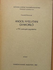 Csanádi Ferencné - Angol nyelvtani gyakorló [antikvár]