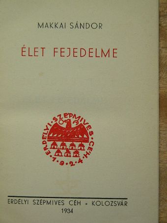 Makkai Sándor - Élet fejedelme [antikvár]