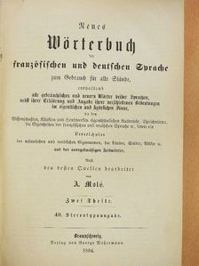A. Molé - Neues Wörterbuch der französischen und deutschen Sprache II. [antikvár]