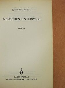 John Steinbeck - Menschen Unterwegs [antikvár]