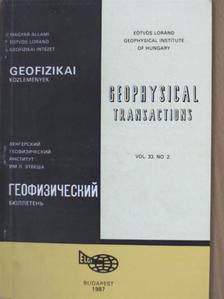 Geophysical Transactions Vol. 33. No. 2. [antikvár]