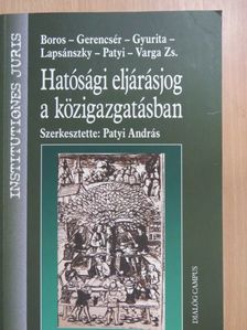 Boros Anita - Hatósági eljárásjog a közigazgatásban [antikvár]