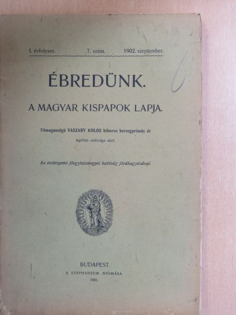 Breyer István - Ébredünk 1902. szeptember [antikvár]