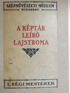 A Szépművészeti Múzeum régi képtárának leiró lajstroma [antikvár]