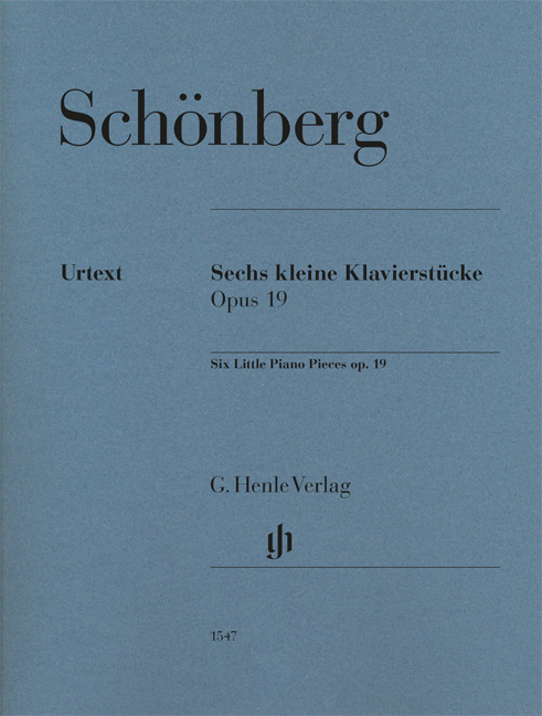 SCHÖNBERG - SECHS KLAVIERSTÜCKE OP.19