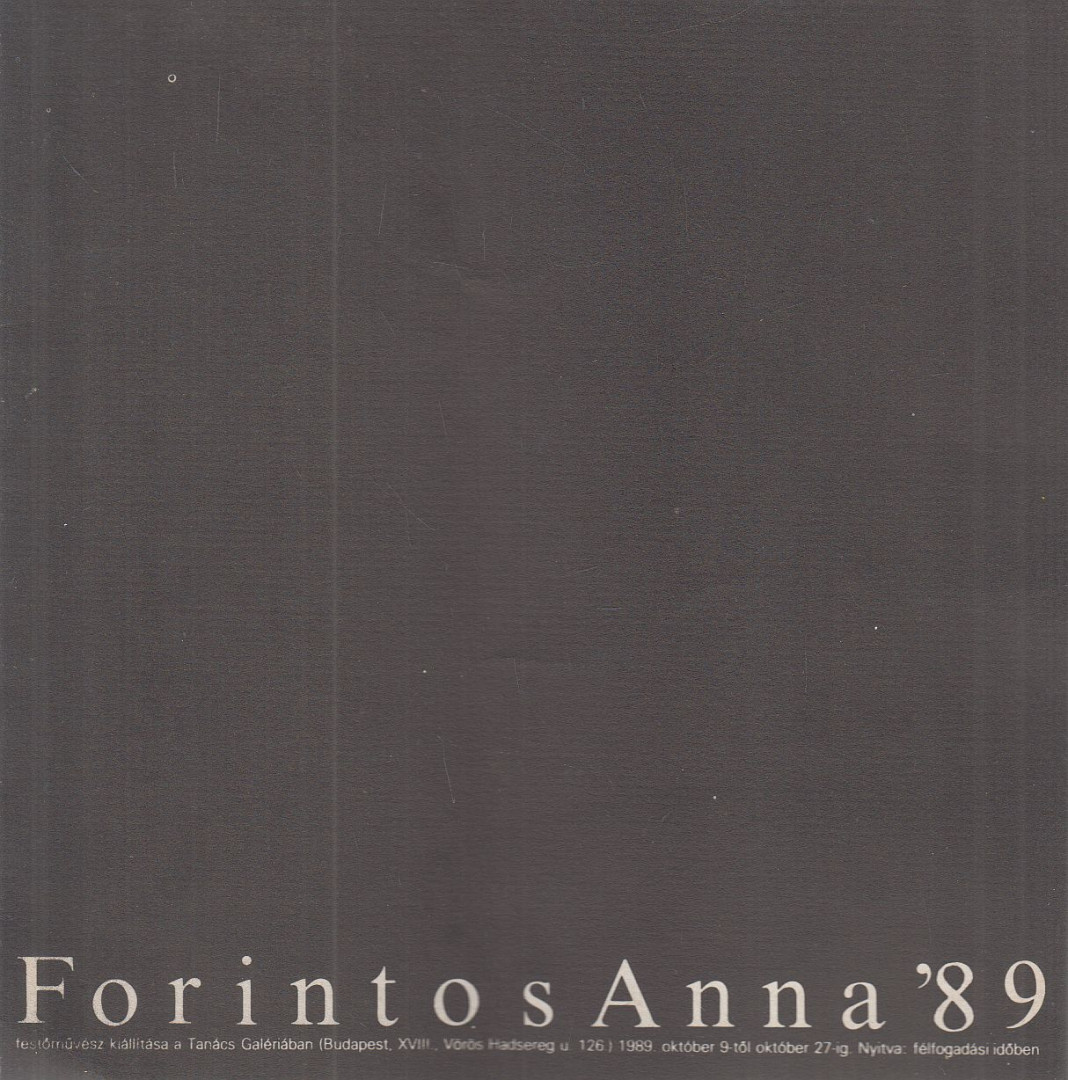 Kádár János Miklós - Forintos Anna '89 [antikvár]