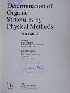 C. R. Brundle - Determination of Organic Structures by Physical Methods 3. [antikvár]