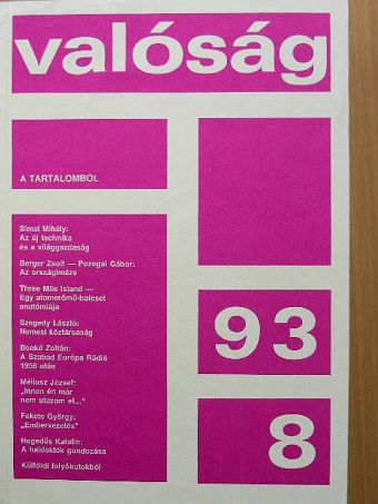 Benkő Zoltán - Valóság 1993. augusztus [antikvár]