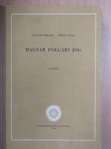 Eörsi Gyula - Magyar polgári jog I. [antikvár]