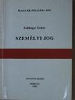 Jobbágyi Gábor - Személyi jog [antikvár]