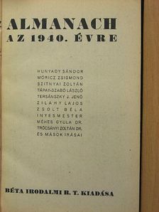 Dr. Méhes Gyula - Almanach az 1940. évre [antikvár]