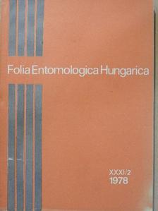 Endrődi S. - Folia Entomologica Hungarica 1978. [antikvár]