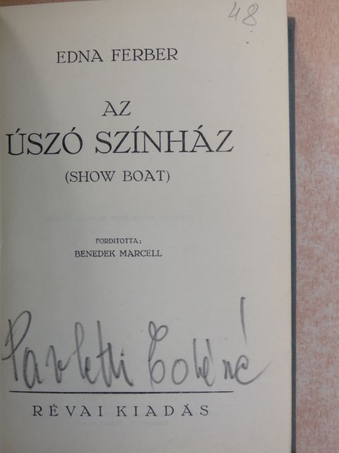 Edna Ferber - Az úszó színház [antikvár]