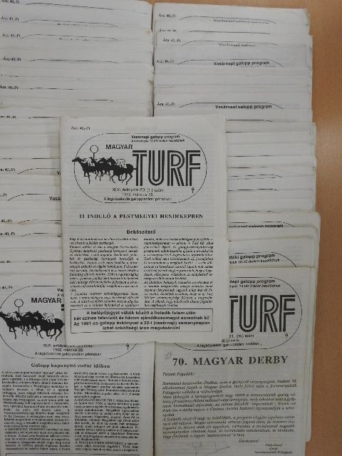 Magyar Turf 1992.  [antikvár]