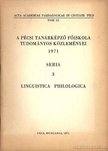 Dr. Wéber Mihály - A Pécsi Tanárképző Főiskola Tudományos Közleményei 1971 [antikvár]