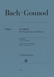 BACH / GOUNOD - AVE MARIA FOR VOICE AND PIANO - EDITION FOR MEDIUM VOICE