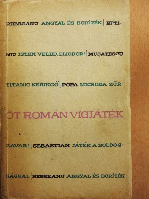 Liviu Rebreanu - Öt román vígjáték [antikvár]
