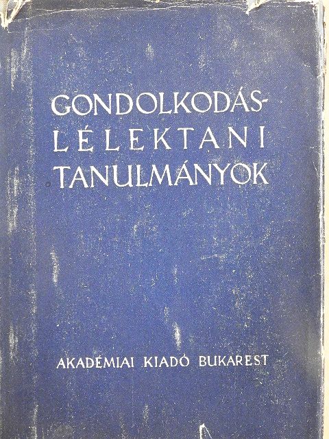 Al. Rosca - Gondolkodáslélektani tanulmányok [antikvár]