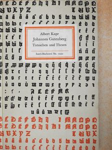 Albert Kapr - Johannes Gutenberg (dedikált példány) [antikvár]