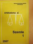 Ábrahám Sándor - Értékelemzési Szemle 2007/1. [antikvár]