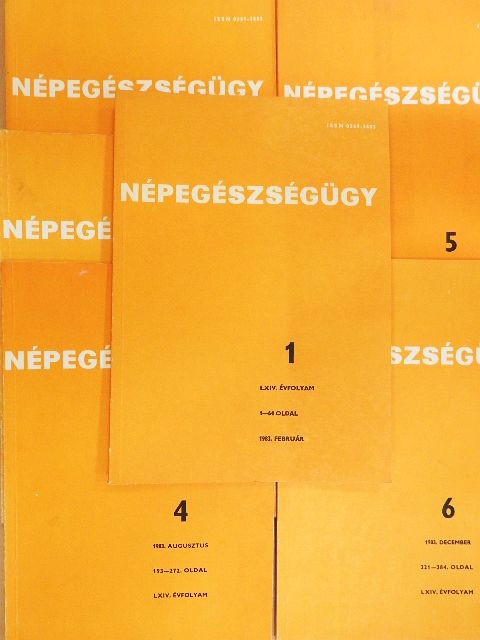 Bondár Éva - Népegészségügy 1983/1-6. [antikvár]