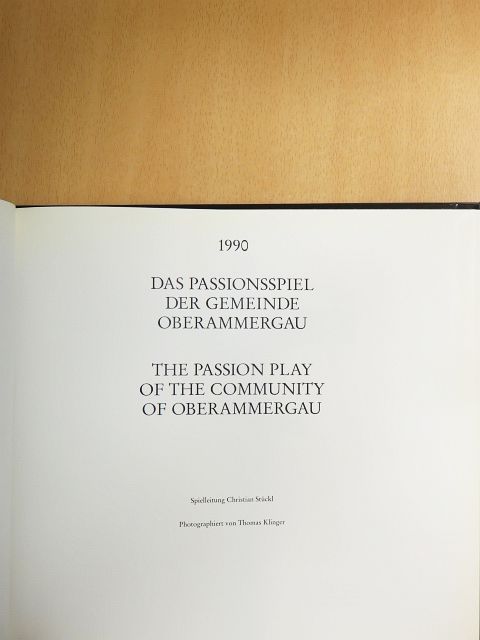 Hermann Müller - Das Passionsspiel der Gemeinde Oberammergau 1990 [antikvár]