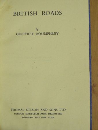 Geoffrey Boumphrey - British Roads [antikvár]