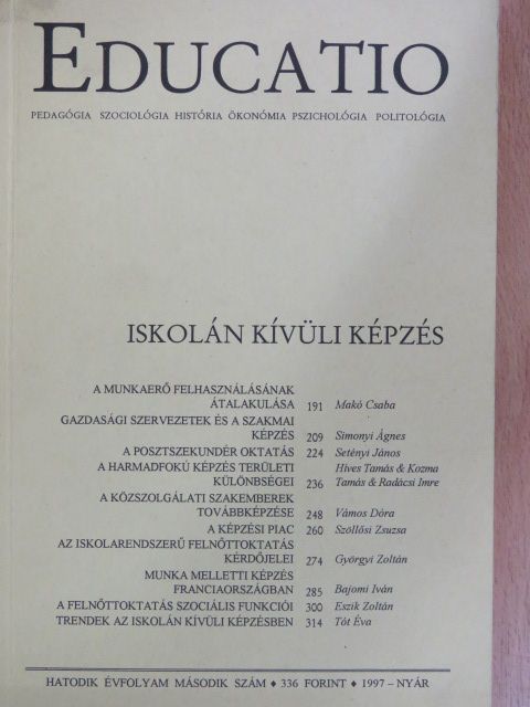 Bajomi Iván - Educatio 1997. nyár [antikvár]