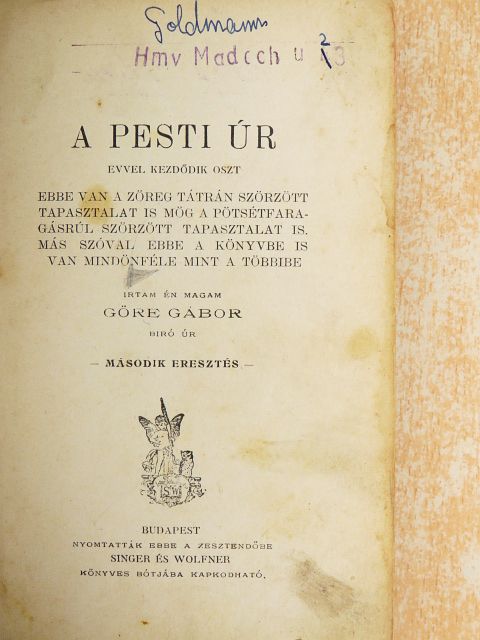 Gárdonyi Géza - A Pesti úr [antikvár]