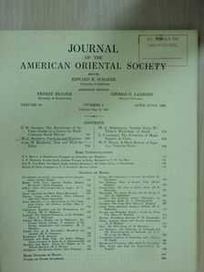 Carl H. Kraeling - Journal of the American Oriental Society April-June 1960 (Bobula Ida könyvtárából) [antikvár]