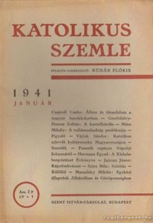 Kühár Flóris - Katolikus szemle 1941. (töredék) [antikvár]