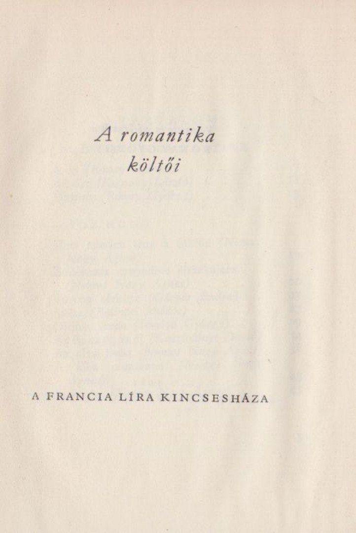 RÓNAY GYÖRGY - A romantika költői [antikvár]