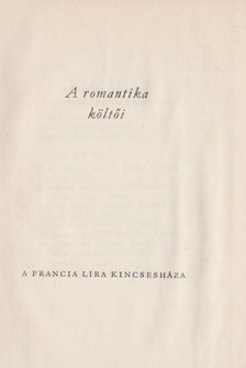 RÓNAY GYÖRGY - A romantika költői [antikvár]