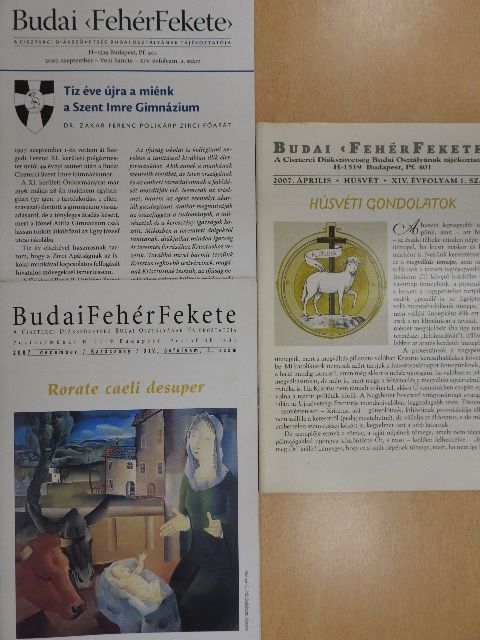 Badál Ede Álmos - Budai FehérFekete 2007. április, szeptember, december [antikvár]
