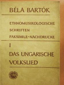 Bartók Béla - Ethnomusikologische Schriften Faksimile-Nachdrucke I. [antikvár]