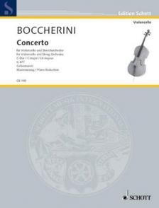 BOCCHERINI - CONCERTO FÜR VIOLONCELLO UND STREICHORCHESTER C-DUR G 477 KLAVIERAUSZUG (LEBERMANN)